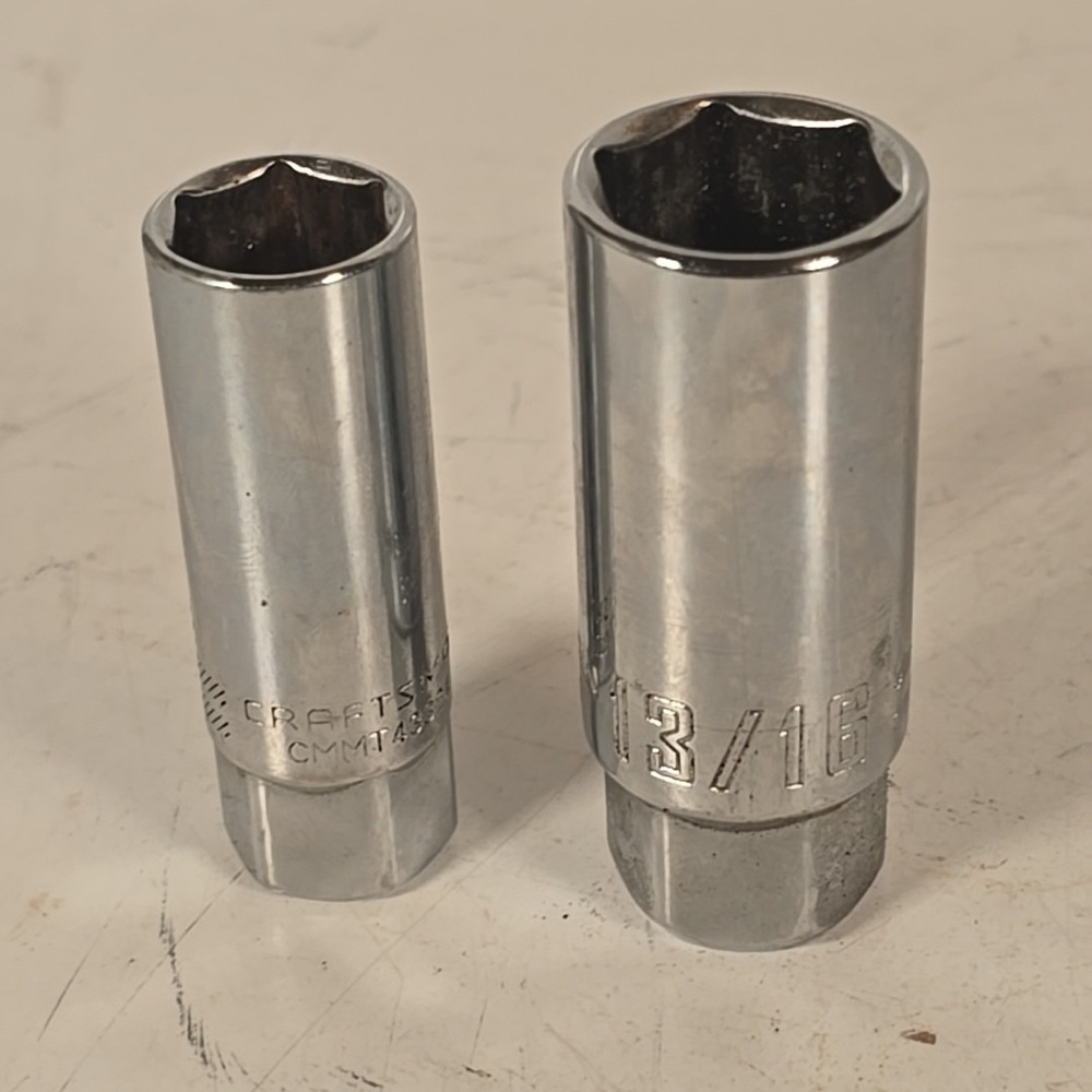 CRAFTSMAN 3/8 Drive 6Pt Spark Plug Socket Set 5/8 & 13/16
